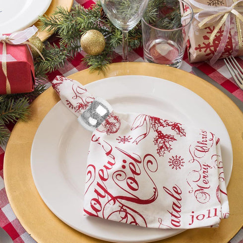 Silver Napkin Ring Set of 12, Metal Napkin Holders for Cloth Napkins Wedding Thanksgiving Party Christmas Dinner Table Decor (12 Pcs Silver Circle...
