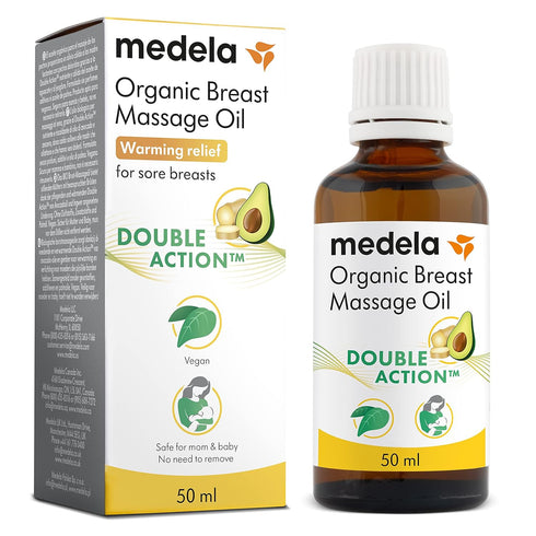 Medela Organic Breast Massage Oil for Breastfeeding Mothers | Relieve Breast Tenderness and Fullness | All-Natural Formula with Nourishing Ingredi...