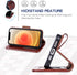 Arae Compatible with iPhone Case Wallet Flip Cover with Card Holder and Wrist Strap for iPhone (iPhone 12/12 Pro (6.1"), Brown)......