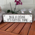 Coffee Wood Signs (Medium - Wood And Metal, Rise and Shine It’s Coffee Time)...