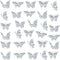 Butterfly Static Window Clings Anti Collision Window Decals for Bird Strikes, Glass Alert Stickers, Stop Birds Flying into Windows, Set of 30...