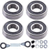 Mini Bike Front Rear Wheel Bearing Set fit for Coleman CT200U BT200X CT200U-EX Baja Warrior Heat Massimo MB165 MB200 196cc 200cc 6.5hp Powersports...