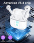 Wireless Earbuds, 5.3 Headphones 40Hrs Playtime with Charging Case, Waterproof Stereo in-Ear Earphones with Microphone for iPhone Android Cell Pho...