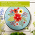 Bucilla, Floral Bouquet, Full Stamped Kit, Includes 4-Color Printed Fabric, 6" Hoop, Embroidery Floss, Needle, and Instructions, 49462E......