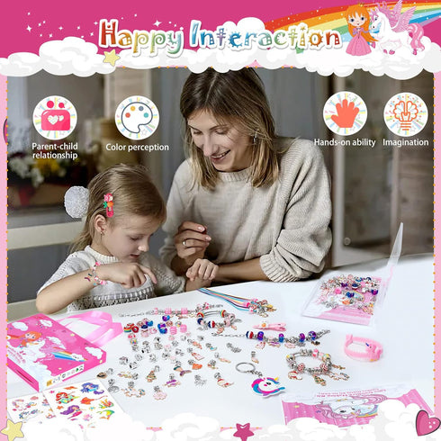 SUZUTOY Bracelet Making Kit for Girls, Unicorns Gifts for Girls, Arts and Crafts for Kids Ages 4 5 6 7 8 9 10 11, Gifts Toys for 4-12 Year Old Gir...