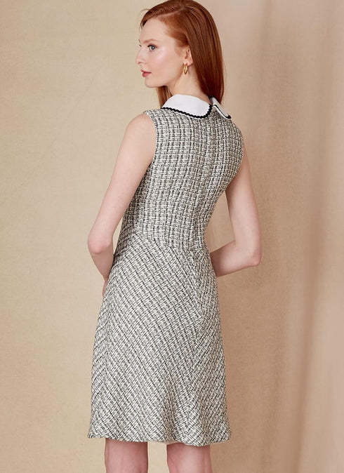 Vogue Misses' Empire Waist Dress Sewing Pattern Kit, Code V1822, Sizes 16-18-20-22-24, Multicolor...