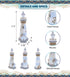 CoTa Global Moonlight Wooden Lighthouse Decor - Handcrafted Nautical Decor Light House with Fish Net Decoration and Cool Ocean Ornament Shells, Wo...