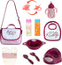 Fash N Kolor - Complete Baby Doll Changing Travel Diaper Bag with Baby Doll Accessories Set -Including 2 Magic Bottles, Pacifier, Pamper and lot m...