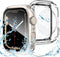 Goton 2 in 1 Waterproof Case for Apple Watch Series 9 8 7 Screen Protector 41mm, 360 Protective Glass Face Cover Hard PC Bumper + Back Frame for i...
