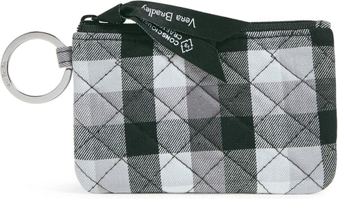 Vera Bradley Women's Cotton Zip ID Case Wallet, Kingbird Plaid, One Size...