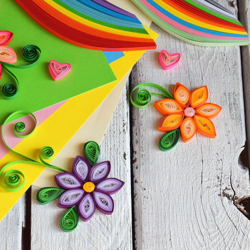 PATIKIL 800pcs Quilling Strips Paper, 10mm x 39cm Origami Paper Quilling Kits for Adults Beginner Art DIY Craft Christmas, Multicolor...