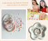 CasaTena Beads for Bracelets Making Kit 6mm Clay Beads for Jewelry Making Kit with Elastic Strings...