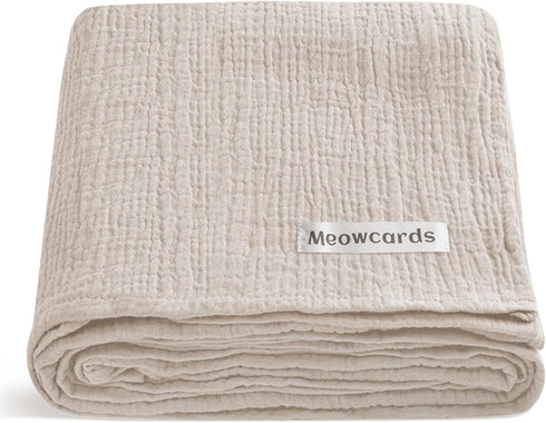 Muslin Swaddle Blankets for Baby, Unisex Baby Boys Girls Essentials, Large 47 x 47 inches Boho Style Receiving Blankets Newborn Registry Must Have...
