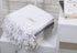 Bersuse 100% Cotton Laodicea Turkish Towel Bath Towel Beach Towel Pool Towel - Beach Essentials for Your Beach Bag - 37x70 Inches, White...