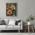 Posterizer 1 pcs-lush orange-coral flowers with nature background-Floral & Botanical Art-Abstract & Modern Art-Decor for Home & Office- UNFRAMED W...