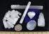 DANCING BEAR Selenite Protection Collection (22 pc Set): 12-15 Sticks (1.5-2”), Palm Stone, Heart, Tower, 8" Stick, 5.5" Massage Wand, and Desert ...