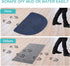 Half Round Non-Slip Kitchen Bedroom Toilet Doormat Floor Rug Mat Keeps Your Floors Clean Decorative Design (Large, Blue)...