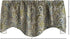 Window Treatments Valance Curtains Kitchen, Living Room Brown, Blue Paisley Swag Short Curtain Rod Pocket Lined 53 Inches x 18 Inches, Made in USA...