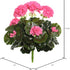 Vickerman Everyday Artificial Pink Geranium Bush 15.25" Long - Premium Faux Floral Decor for Wedding or Everyday Arrangements - Maintenance Free F...