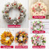 2 Pack Solid Wreath Hanger for Front Door Window Wreath Hooks Holder Over The Door Metal Hook Hangers (White, 12 inch)...