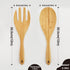 12 Inch Bamboo Wood Salad Servers, Cooking Utensils - Spoon and Fork...