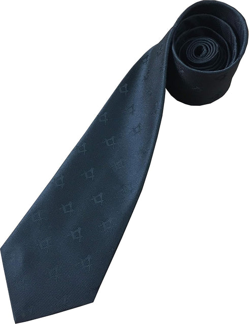 Mens Freemasons Masonic Black Woven Neck Tie...