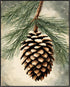 Posterizer 1 pcs-pinecones in snowey winter nature 6-Holiday Poster Collection-Landscape & Nature Art-Living Room Bedroom Decor- unframed wall art...