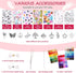 QUEFE 14400pcs 72 Colors, 3mm Glass Seed Beads for Bracelet Making Kit, Small Beads for Jewelry Making with Letter Beads for Crafts Gifts...