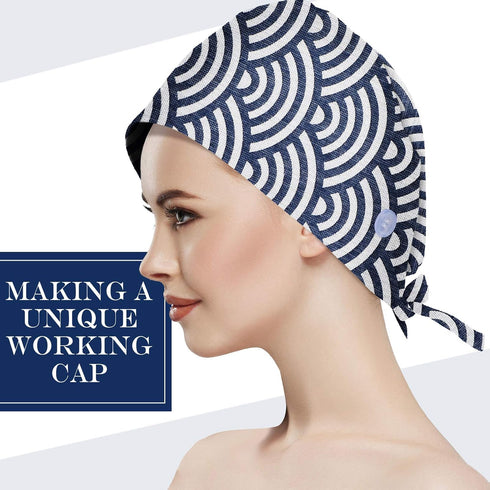 6 Pieces Japanese Fat Quarters Quilting Fabric Bundles 19.7 x 15.7 Inch, Japanese Sea Wave Fat Quarters, Quilting Sewing Fabric for Face Protector...