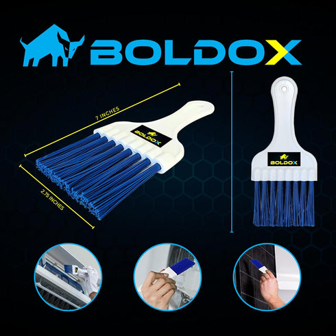 AC Coil Brush Fin Cleaner for Air Conditioner - Whisk Brush Fin Combs for A/C Cleaning - Condenser Brush for Refrigerator Coil Cleaning - Condense...
