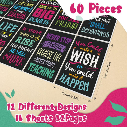 Geelin 60 Pack Inspirational Notepads Mini Motivational Notebooks Small Pocket Notepads Prayer Journals Christian Notebooks Bible Verse Notepads S...