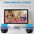 Bluetooth Speakers, IPX7 Waterproof Shower Speaker, Portable Speaker with LED Display, FM Radio, Suction Cup, Light Show, Built-in Mic, Best Gifts...