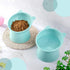 Zhehao 2 Pieces Plastic Raised Bowl Tilted 15 Degrees Elevated Cat Food and Water Bowls Set Anti Vomit Dog Kitten Food Dishes Pet for Cats and Sma...