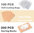 Earring Display Cards with 100 Pcs Earring Holder Cards 200 Pcs Earring Backs and 100 Jewelry Packaging for Earrings Necklace Jewelry Bags 3.5x2.4...
