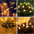 Solar Bee String Lights 30 LED 8 Modes Cute Bee Lights Waterproof Outdoor Lights Starry Fairy Lights Wedding Home Garden Patio Party Christmas Tre...
