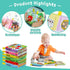 OKOOKO Soft Baby Books 6PCS Soft Cloth Books Bath Books Crinkle Washable Non-Toxic Early Education Preschool Learning Toy for Newborns Babies Infa...