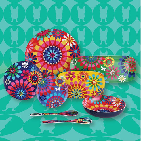 French Bull Salad Server 2 Piece Set - Melamine Dinnerware - 13" - Outdoor, Party, Utensils - Festival...