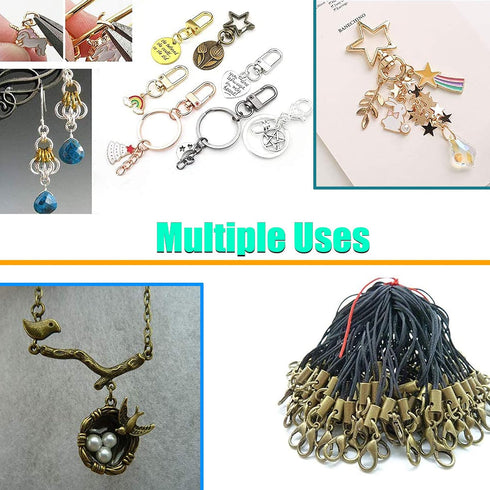 10 mm Jump Rings for Jewelry Making 7 Colors 1000 Pcs Stainless Steel Jump Rings with Open/Close Tools for Necklace Bracelet Repair Keychains Jewe...
