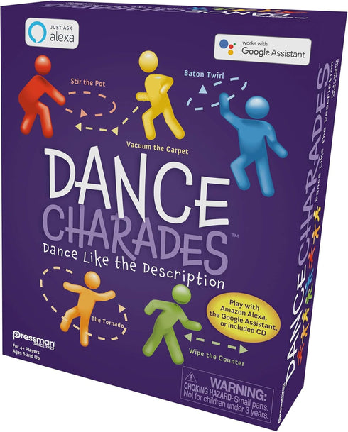 Pressman Dance Charades Game: Can Be Played with Included CD, Alexa Skills or Google Assistant...