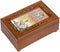 Cottage Garden Priceless Mother Woodgrain Embossed Petite Rose Music Box Plays Wind Beneath My Wings...