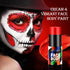 Red Face Body Paint Stick for Clown Zombie Halloween Makeup, DE’LANCI Cream Blendable Face Painting Sticks, SFX Special Effects Joker Santa Claus ...