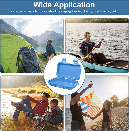 Waterproof Shockproof Box, Plastic Protective Hard Case, Outdoor Survival Box Hard Drive Case, Protective Grip Carry Phone Case Airtight Outdoor S...