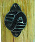 Field Guardian Wood Post Nail-On Polyrope Insulator, Black...
