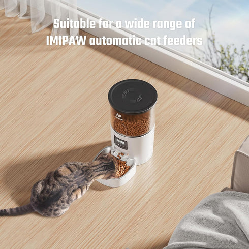 Stainless Steel Cat Bowls: Suitable for Automatic Pet Feeder Cat Whisker Fatigue Relief Friendly Shape and Easy to Clean...