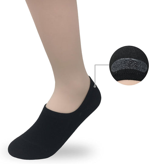 Eedor No Show Socks for Women - Non Slip & Low Cut Invisible Socks - Soft & Stretchable Cotton Blend - 3 Pack (Medium)...
