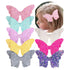 Yazon Baby Girls Glitter Bows Clips Sparkly Butterfly Bows Hair Clips for Toddler Kids Teens 8pcs...