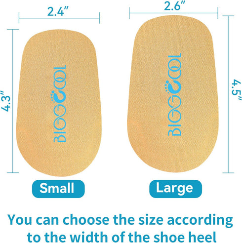 Heel Cushions for Heel Pain, Heel Inserts for Shock Absorption, Heel Lifts for Achilles Tendonitis and Bone Spur, Foot Pain Relief for Women & Men...
