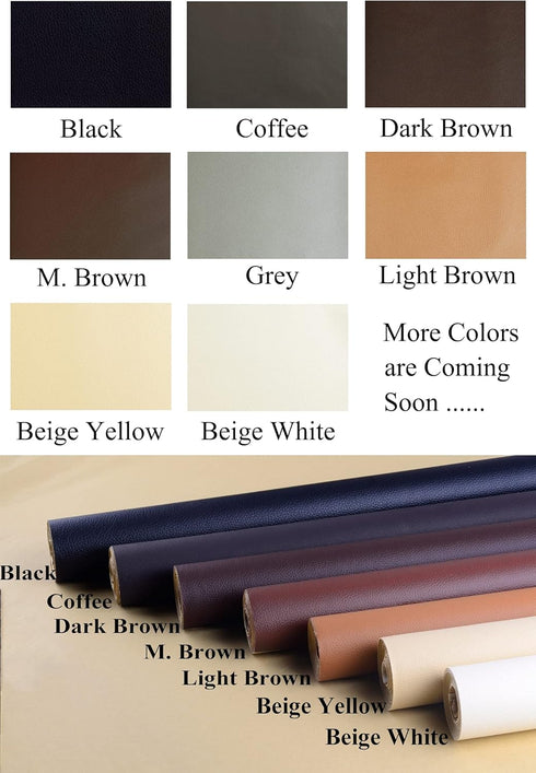 Leather Repair Patch for Couches 17X55inch Large Self-Adhesive refinisher cuttable reupholster Tape Patches kit for Couch Car Seats Furniture Sofa...
