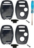 3 Buttons Key Fob Shell Case Fit for Honda Civic CR-V Crosstour Fit Pilot CR-Z Odyssey Accord Replacement Keyless Entry Remote Control Car Key Fob...