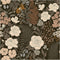 HAOKHOME 93276 Peel and Stick Wallpaper Floral Vintage Removable Rose Leaf Black/Brown/Beige Stick on Mural 17.7in x 6.6ft...